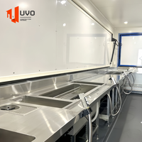 Café conteneur préfabriqué personnalisé de 10 pieds Unité de vente au détail modulaire Kiosque à café mobile compact Bâtiment commercial extérieur