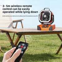 Ventilador Portátil para Camping con Logotipo Personalizado, 40000mAh, Linterna LED, 10 Pulgadas, Batería Recargable, Temporizador, para Exteriores