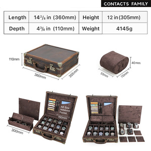 Hộp đựng đồng hồ da cao cấp <span class=keywords><strong>15</strong></span> ngăn, khắc logo tùy chỉnh, có khóa, dành cho nam, trưng bày & sưu tầm đồng hồ, model CF1216 - Product Image 5