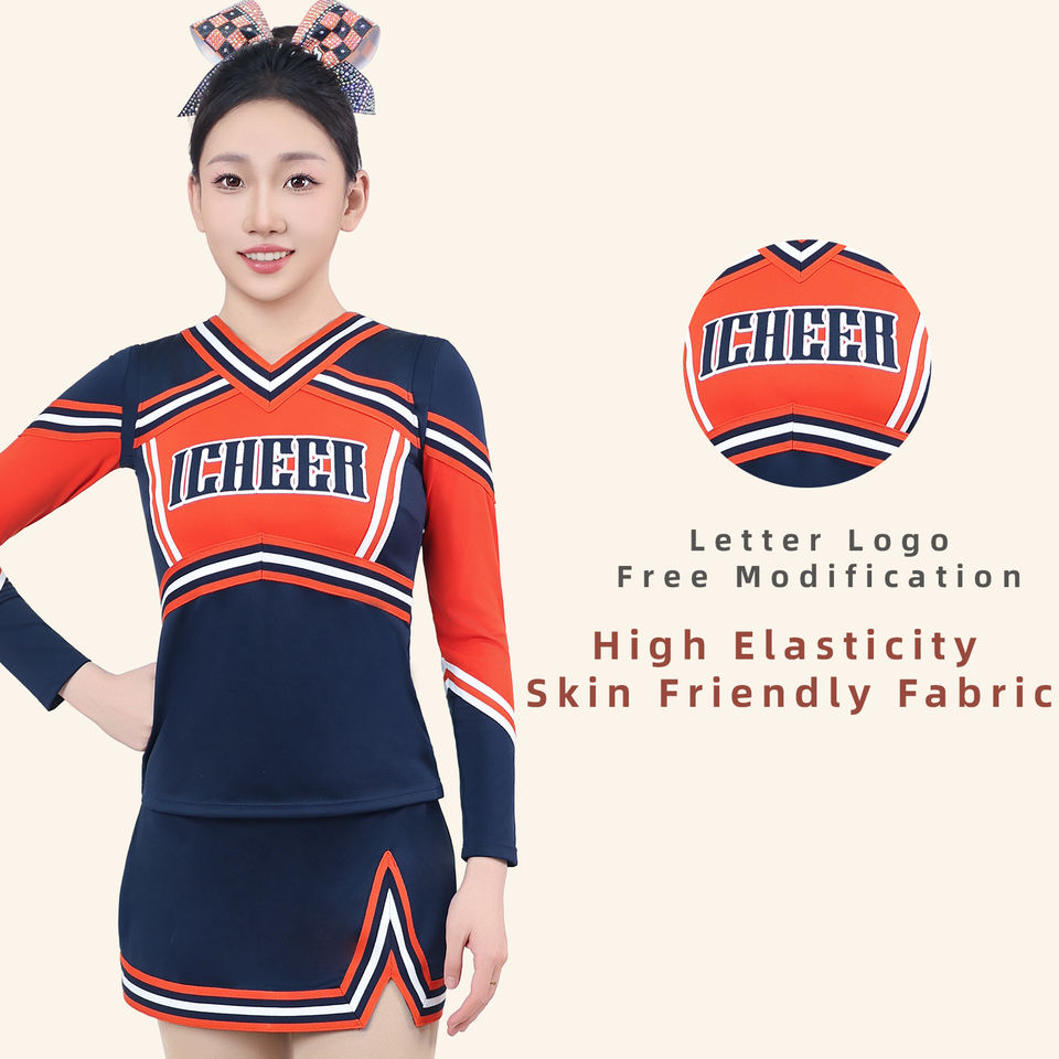 Sideline Cheerleading Uniforms for School Squads With Custom Color ...