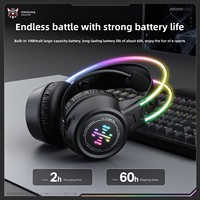 ONIKUMA GT889 Headset Gaming Tri-Mode BT 5.4 2.4G Kabel RGB Headband 60 Jam Waktu Bermain Mikrofon Peredam Kebisingan untuk PC PS5