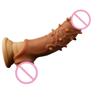 silicona líquida <span class=keywords><strong>de</strong></span> alargamiento <span class=keywords><strong>de</strong></span> pene manga con bola lazo para glande del pene extensor - Product Image 3