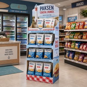 Custom Branded Corrugated Floor Display for Children's <b>Confectionery</b>, Durable for Supermarket Grocery Aisles - Product Image 3