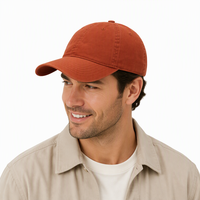 Casquette de baseball déstructurée délavée et vieillie à 6 panneaux, vintage, réglable avec boucle métallique, en sergé, décontractée, pour l'extérieur, unisexe