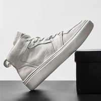 Nouvelle collection automne pour hommes : baskets blanches tendance, chaussures polyvalentes, baskets décontractées à semelle épaisse pour hommes