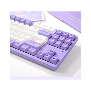 Clavier de jeu mécanique Dareu A87, 87 touches, disposition compacte, interrupteur Cherry MX, touches PBT, rouge, marron, bleu - Product Image 3