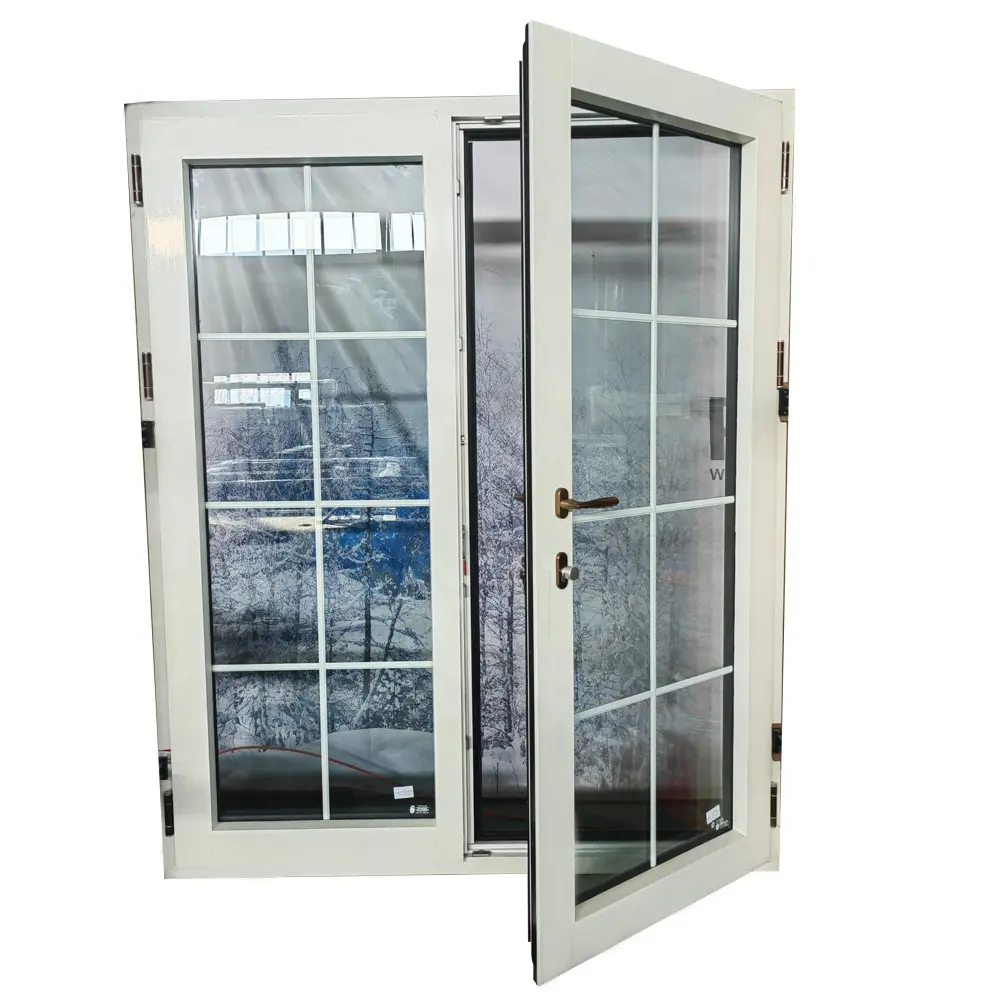 Двойное остекление закаленное стекло белый цвет арочные двери алюминиевые деревянные входные двери