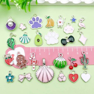 Colored Drip Alloy Pendant Mixed Shapes DIY Jewelry Accessories For Bracelet <b>Necklace</b> Making With Pearl And Strawberry <b>Cherry</b> - Product Image 3