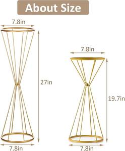 Centros <span class=keywords><strong>de</strong></span> Mesa Florales para Bodas, Soporte Geométrico <span class=keywords><strong>de</strong></span> Metal para Centros <span class=keywords><strong>de</strong></span> Mesa Florales para Eventos, Fiestas, Cumpleaños - Product Image 4