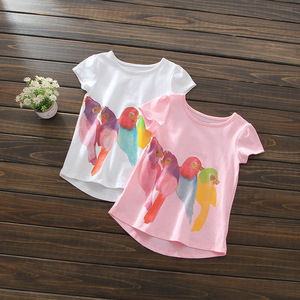 Camisetas al por Mayor de China, Camisetas Infantiles con Estampado de Aves a Muy Bajo Precio, en Lotes - Product Image 1