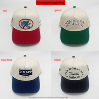 Gorra de Béisbol de Dos Tonos de Alta Calidad al por Mayor, Gorra de Béisbol Orgánica con Logotipo Bordado en 3D, Gorra de Béisbol Personalizada de 5 Paneles con Estructura en A