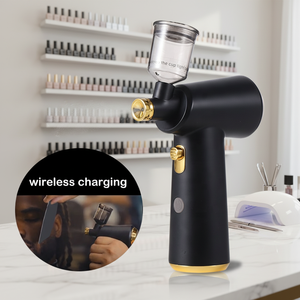 Aérographe à gâteau sans fil en cuivre - Rechargeable - Vitesse réglable pour l'art des ongles et la décoration de gâteaux - Product Image 1