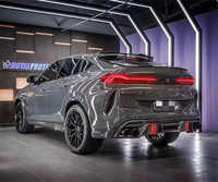 Kit de cuerpo de fibra de carbono estilo LD para BMW X6 G06 labio delantero difusor trasero falda lateral Spoiler Hood