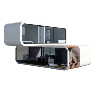 Casa Pré-Fabricada Personalizada de 40 Pés, Modelo Apple Cabin, Dupla Camada, Com Quarto Único, Totalmente Mobiliada, Casa Contêiner com Terraço - Product Image 1