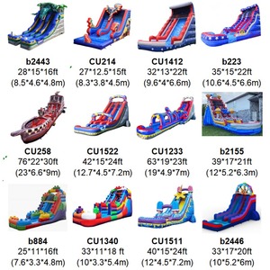 Tobogán acuático inflable para fiestas en el patio trasero, juegos acuáticos de verano para niños, equipo de alquiler comercial. - Product Image 3