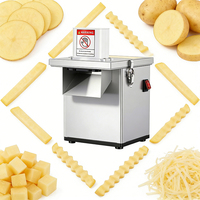 200W Commerciële Elektrische Groentehakker, -snijder en -schaaf, Laag Geluidsniveau, voor Aardappelen, Fruit en Restaurantgebruik