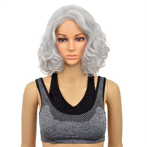 <span class=keywords><strong>Peluca</strong></span> de vacaciones Exportación Comercio exterior Pascua <span class=keywords><strong>abuela</strong></span> Gris Anciana Cubierta de la cabeza <span class=keywords><strong>Peluca</strong></span> de mecanismo de mediana edad y ancianos - Product Image 5