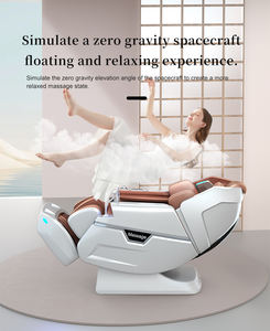 Fauteuil de <span class=keywords><strong>massage</strong></span> électrique 4D pliable portable moderne de luxe à gravité zéro avec coussin chauffant, écran LCD, Bluetooth, commande vocale intelligente - Product Image 3