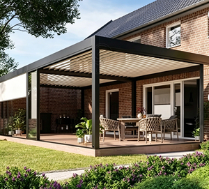 Motorized aluminum pergola Durable Outdoor Backyard Waterproof Aluminum Pergola Canopy Garden aluminum pavilion - Product Image 2
