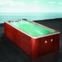 Sunrans Import USA Acrylique Balboa Piscine extérieure moderne autoportante Spa avec combo massage et évacuation réversible