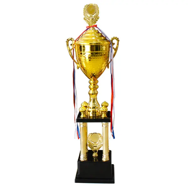 Factory Custom Big Trophy 4 Foot Base Croc Charms Accessories Golden Trophy Award