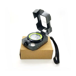 Boussole tactique métallique à pointeur lumineux portable, antichoc, étanche, haute précision, style nautique, pour situations d'urgence - Product Image 2