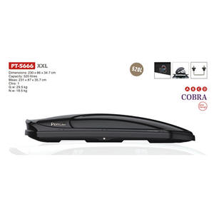 Box da Tetto per Auto SUPER GRANDE PT-5666 XXL 230CM in Materiale ABS Impermeabile Capacità 520L Adattamento Universale - Product Image 6