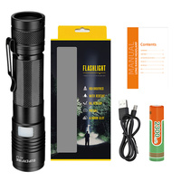 Senter Industri LED 10W Daya Tinggi Superfire 1000 Lumen IP55 Paduan Aluminium Mini Portabel Dapat Diisi Ulang CRI 90 4100K