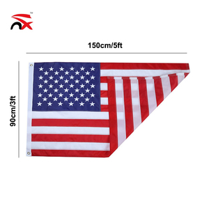 Personnaliser l'impression du drapeau national, tout logo, tissu Oxford 600d, drapeau américain brodé, drapeau national américain - Product Image 3