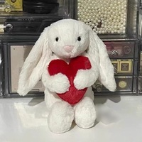 Jellycats Valentijnsdag Love Bug Pluche Konijn Superzacht PP Katoen Gevuld Knuffel Speelgoed Cadeau