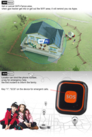 Sécurité personnelle Micro mini enfants gps tracker collier gps avec alarme de chute sos bouton personnel gps mini tracker