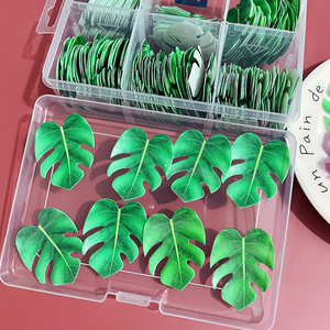 Fournisseur de gâteaux Kangkai, décorations de cupcakes tropicales comestibles, moules en silicone, feuilles, thème hawaïen, fête dans la jungle, gâteau, 100% qualité alimentaire, résistant à la chaleur - Product Image 5