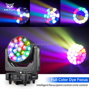 Haute puissance abeille oeil tête mobile 19*40W K15 LED Zoom lavage tête mobile lumière Rotation lentille grand abeille oeil pour événement fête <span class=keywords><strong>Disco</strong></span> - Product Image 4