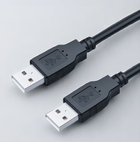 Câble de données USB 2.0 A mâle vers A mâle pour ordinateur et disque dur mobile
