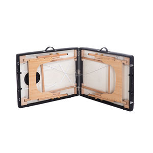 <span class=keywords><strong>Table</strong></span> <span class=keywords><strong>de</strong></span> <span class=keywords><strong>Massage</strong></span> en bois Portable en matériau métallique pliant double professionnel Design moderne pour une utilisation en extérieur Salon <span class=keywords><strong>de</strong></span> spa facial - Product Image 6