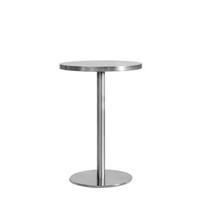 Set di Tavoli e Sedie in Acciaio Inox Stile Industriale per Ristoranti, Sgabelli Casual con Schienale per Ristoranti - Product Image 6