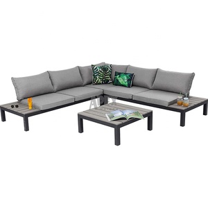 Ensemble <span class=keywords><strong>de</strong></span> meubles <span class=keywords><strong>de</strong></span> <span class=keywords><strong>salon</strong></span> <span class=keywords><strong>de</strong></span> canapés <span class=keywords><strong>de</strong></span> <span class=keywords><strong>jardin</strong></span> modernes imperméables <span class=keywords><strong>en</strong></span> forme <span class=keywords><strong>de</strong></span> L <span class=keywords><strong>en</strong></span> <span class=keywords><strong>aluminium</strong></span> personnalisé - Product Image 6