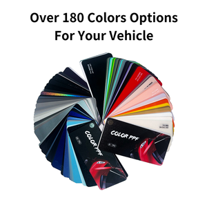 Emballage de carrosserie PET 1.52x15m auto-adhésif TPU PPF couleur brillant fournisseur <span class=keywords><strong>bleu</strong></span> noir <span class=keywords><strong>mat</strong></span> noir enveloppe de voiture - Product Image 3