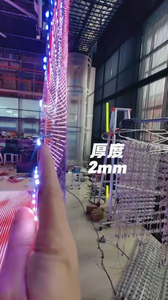 Pantalla LED Publicitaria Flexible para Volar, Pantalla LED Transparente P1531, Resistente al Agua, para Eventos, 4*7.2M - Product Image 4