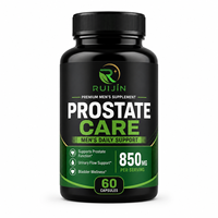 Capsules de Soin de la Prostate Marque Blanche : Palmier Nain, Pygeum, Zinc, Sélénium – Soutien Urinaire et de la Vessie pour la Santé Masculine – 60 Capsules OEM