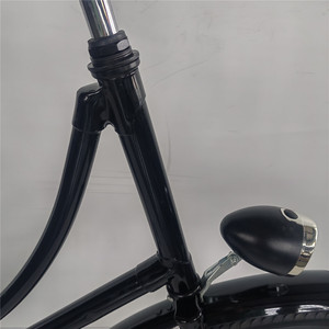 Vélo de ville classique à une vitesse, <span class=keywords><strong>28</strong></span> <span class=keywords><strong>pouces</strong></span>, style hollandais vintage, vélo à cadre bas pour femmes et hommes, vélo urbain rétro avec porte-bagages arrière - Product Image 4