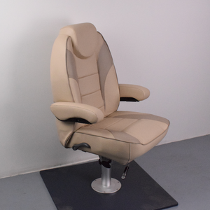 ارتفاع الظهر مع درابزين متين اثنين من جيب وسادة باللون البيج والرمادي - Product Image 2