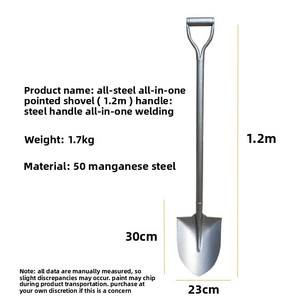 <span class=keywords><strong>พลั่ว</strong></span>ตักเหล็กแมงกานีสแบบบูรณาการพลั่วเงินขนาด750มม. สำหรับขุดดินปลูกดอกไม้เครื่องมือทางการเกษตรพลั่วสำหรับปลูกต้นไม้ - Product Image 4