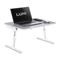 Mobile Portable Réglable Support D'ordinateur Table Pliable Pliable Ordinateur Portable Tour De Bureau Avec Tiroir pour La Maison Lit Canapé Canapé