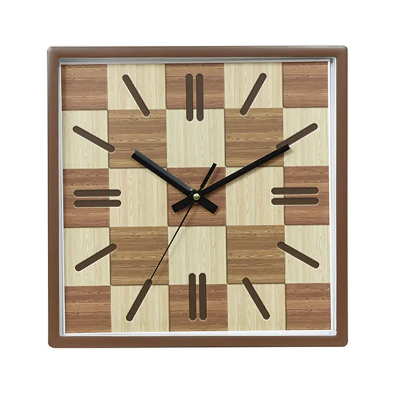 2024 Oem Reloj De Pared Grande Cheap Gift Luxury Plastic Modern Design Vintage Square Wall Clock