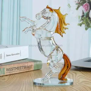 Trofeo con grabado de caballo para decoración del hogar, placa hecha a medida, de cristal, Animal, el más vendido