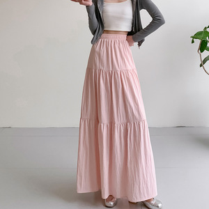 <strong>White</strong> Cake <strong>Skirt</strong> for <strong>Women</strong>, Gentle and Charming Korean Style, High Waist, Slimming, Versatile, Elastic Waist - Product Image 3
