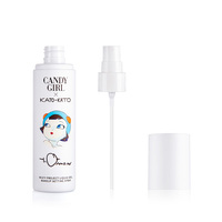 Flacon pulvérisateur cosmétique blanc en PET de 100 ml, col 20/410, pulvérisateur à fine brume en PP, impression personnalisée disponible pour spray fixateur de maquillage