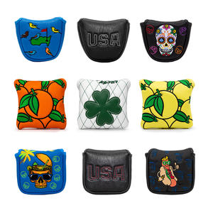 ปลอกคลุมไม้กอล์ฟขายส่ง ปลอกคลุมพัตเตอร์แบบแม่เหล็กสี่เหลี่ยม ปลอกคลุมหัวไม้กอล์ฟหนัง PU - Product Image 1