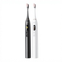 Brosse à dents électrique sonique rechargeable à écran intelligent, poils souples, longue autonomie, vente en gros directe usine, stock V1, magnétique
